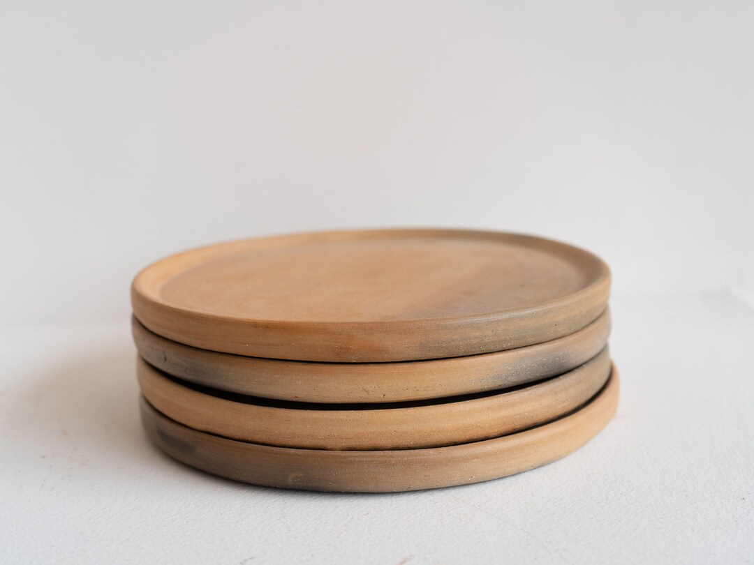 Ceramic Black Clay Dinner Plates Platos Barro Negro Set of 4 Medium Etsy