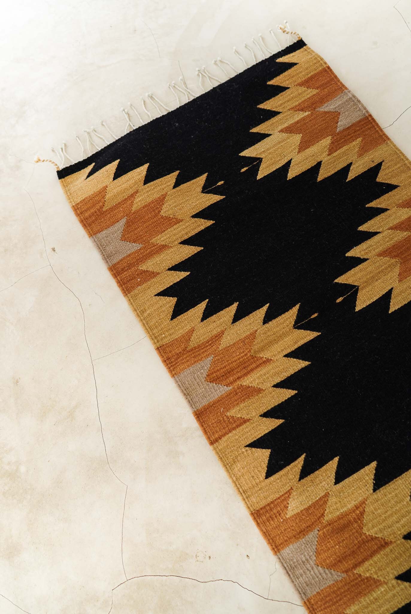 Handwoven Mexican Rug Oaxacan Woven Rugs Flor De Desierto Etsy