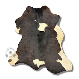 Tricolor Calfskin Rug * Size 26 x 31 inches  - Premium Quality Cowhide Rug