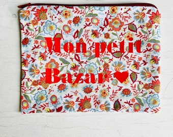 Pochette de rangement, personnalisée, pochette pour sac, trousse maquillage