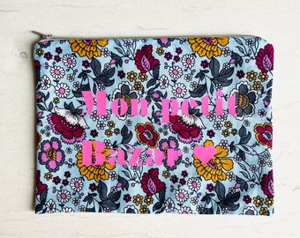 Pochette de rangement, personnalisée, pochette pour sac, trousse maquillage