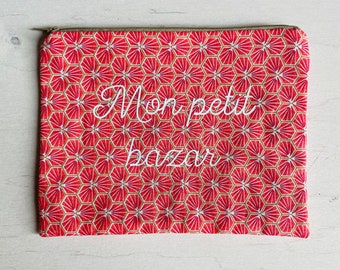 Pochette de rangement, personnalisée, pochette pour sac, trousse maquillage