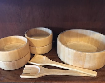 Wooden Salad Serving Set