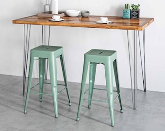 4 x Hairpin Legs - Counter Top - 34 inch / 86cm. Including FREE Screws and Protector feet (All Styles and Finishes)