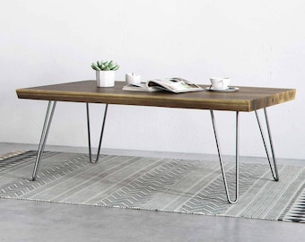 4 x Hairpin Legs - Coffee Table - 14 inch / 35 cm. Including FREE Screws and Protector feet (All Styles and Finishes)