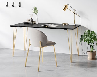 Black Ash Hairpin Table