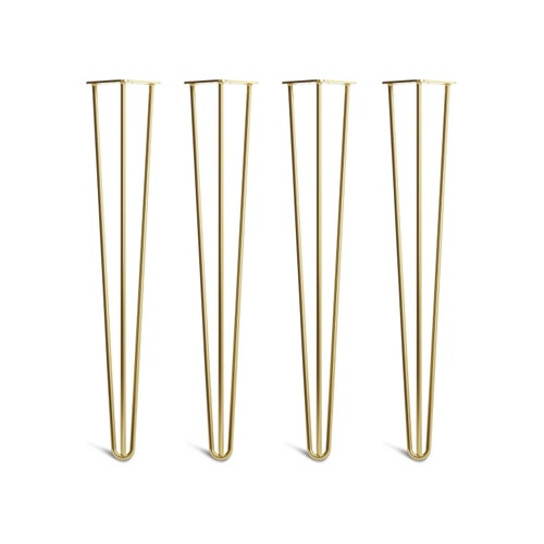 4 X Chrome Hairpin Legs All Sizes. Including FREE Screws and Etsy UK