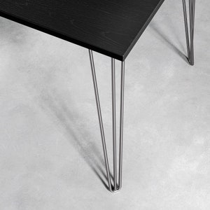 Black Ash Hairpin Table image 5