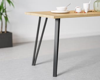 4 x Box Hairpin Legs - Heavy Duty Table and Bench Legs - Various Finishes