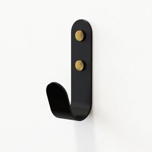 J Hook - Metal Wall Hooks - Various Colours