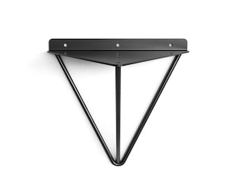 AU 2x Durable Hairpin Industrial Support Bracket Metal Wall Shelf Prism Mount 