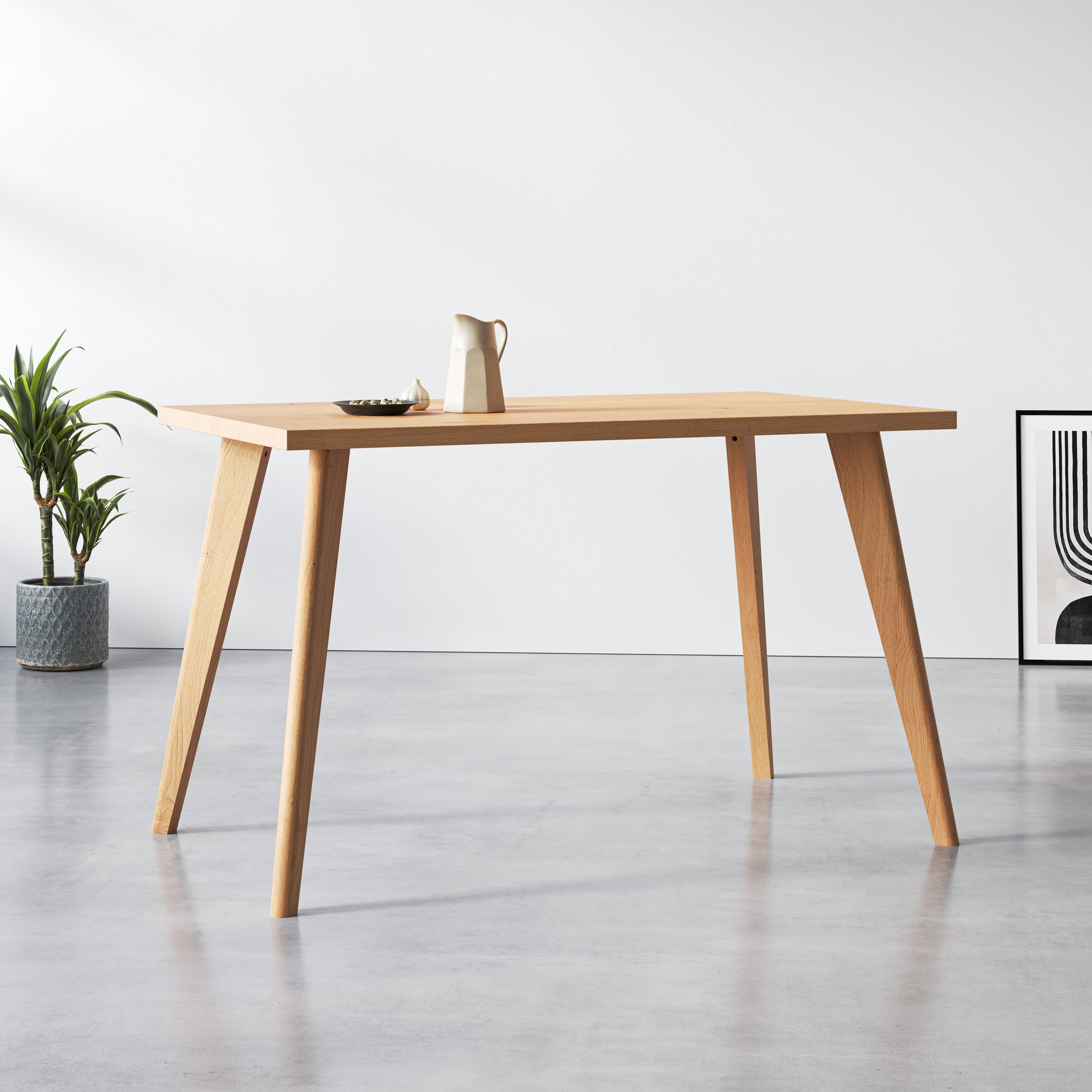 Desk with on sale angled legs
