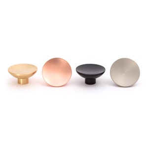 Bowl 40mm Furniture Knobs Solid Metal Drawer Pulls and Handles Various Finishes image 2