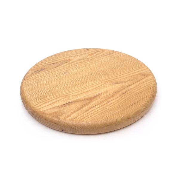 Solid Oak Stool Top - Round Wooden Seat Top