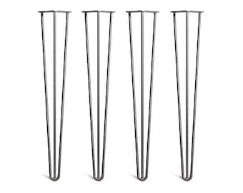 4 x Patas de horquilla negras (todos los tamaños). Incluye tornillos y pies protectores GRATIS