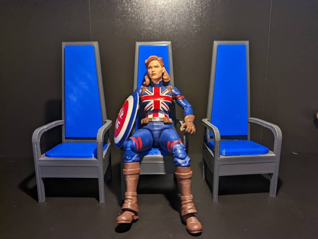 Marvel Legends Scale Professor Xavier Chair AND 6 Illuminati
