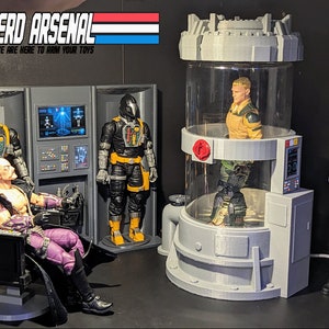 Cobra Laboratory Light Up STASIS CELL or 1:12 scale Classified G.i.joe
