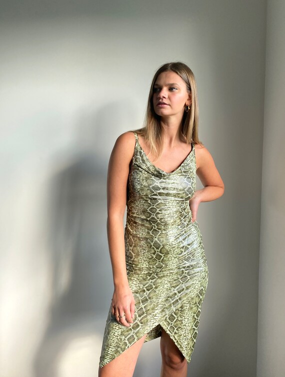 Snakeskin Top & Skirt Set 90's-2000's - image 5