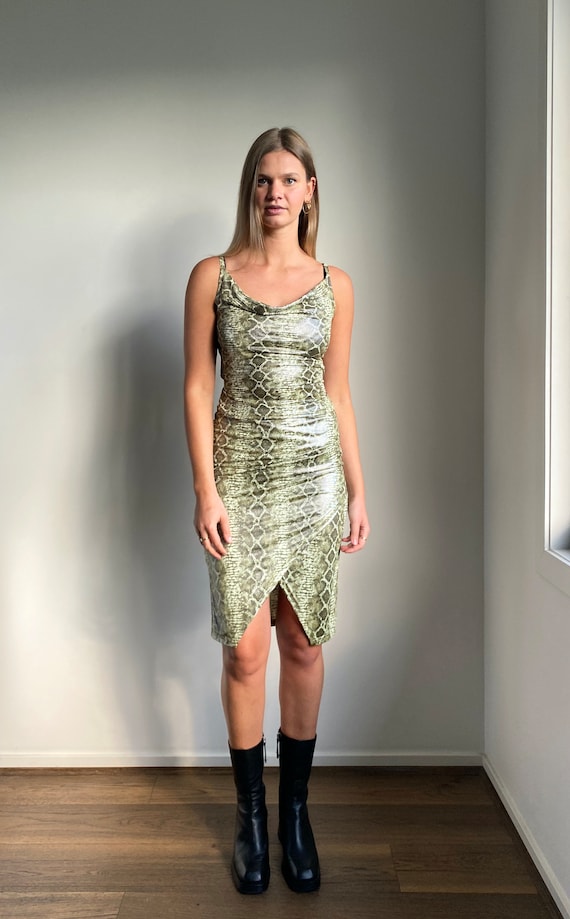 Snakeskin Top & Skirt Set 90's-2000's - image 1