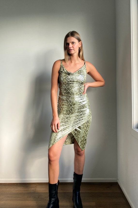 Snakeskin Top & Skirt Set 90's-2000's - image 8