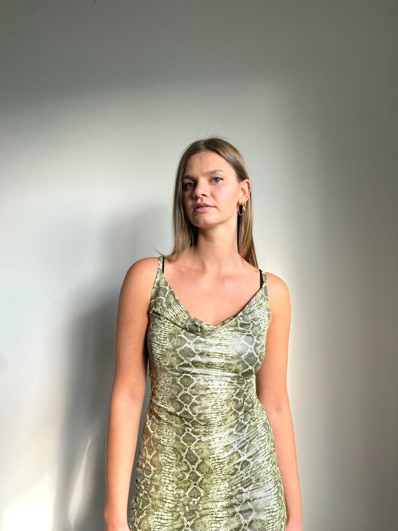 Snakeskin Top & Skirt Set 90's-2000's - image 6