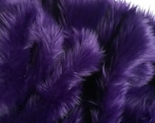 Bianna PURPLE Long Pile Faux Fur Fabric, High Quality Shag Shaggy Material in Pieces, Squares for Crafts, Fursuit, Cosplay