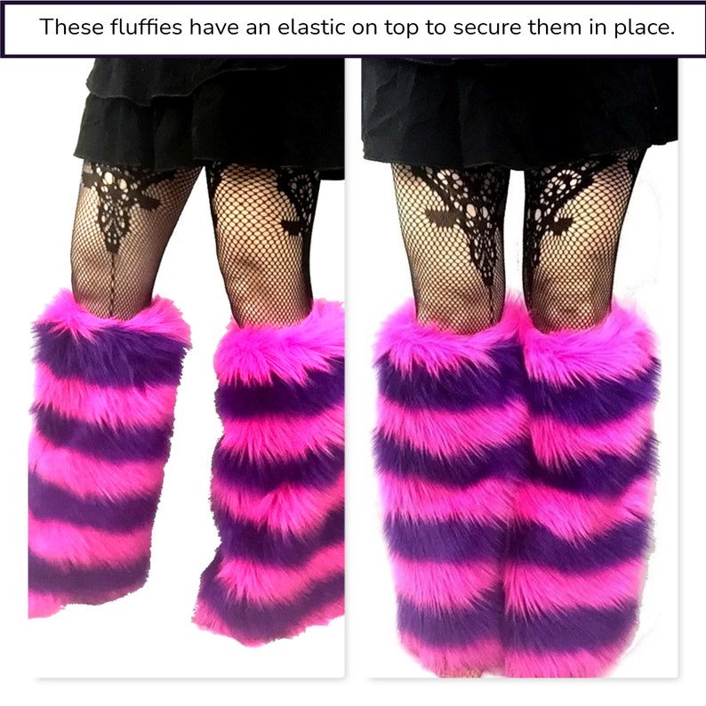 Cheshire Cat Costume, Ears Tail Wrists Anklets or Legs Set, Luxury Quality Faux Fur, Cosplay Combo Male Female Kids image 8