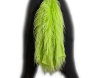 Cute Lime Green Unicorn Tail, Faux Fur Quality Fluffies, Kids and Adults Costume  Accessory, Animal Horse Pony Cosplay Dress Up Fursuit