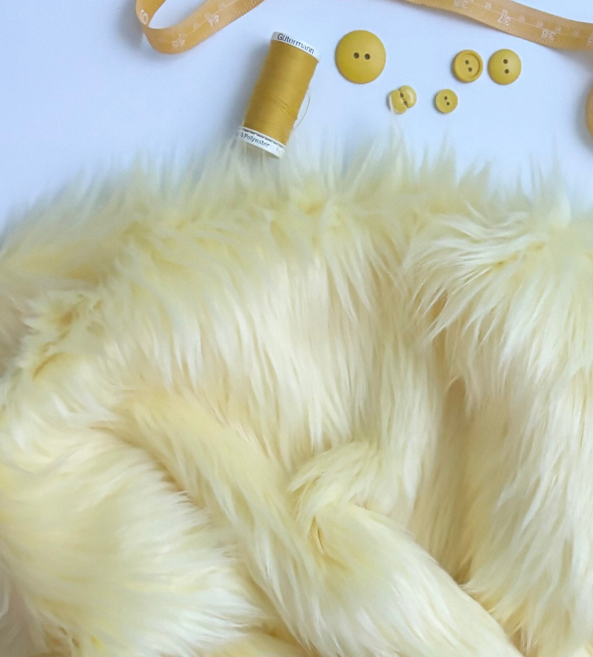 Faux fur yellow hotsell