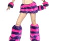 Cheshire Cat Costume, Ears Tail Wrists Anklets or Legs Skirt Set, Luxury Quality Faux Fur, Cosplay Combo Male Female Kids