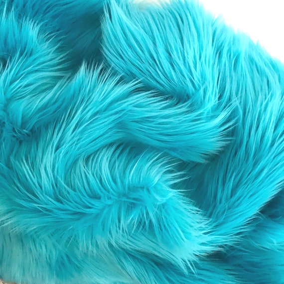 Turquoise Luxury Shag Faux Fur