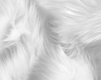 white fluffy fur