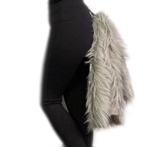 Cute Silver Gray Unicorn Tail, Faux Fur Quality Fluffies, Kids and Adults Costume  Accessory, Animal Horse Pony Cosplay Dress Up Fursuit