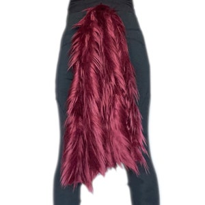 Cute Ruby Red Unicorn Tail, Faux Fur Quality, Kids and Adults Costume  Accessory, Animal Horse Pony Cosplay Dress Up Fursuit