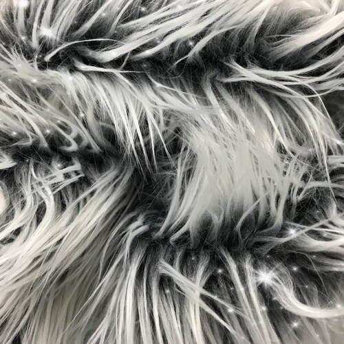 Eden SILVER Shaggy Long Pile Soft Faux Fur Fabric for Fursuit - Etsy