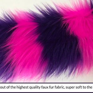 Cheshire Cat Costume, Ears Tail Wrists Anklets or Legs Set, Luxury Quality Faux Fur, Cosplay Combo Male Female Kids image 9