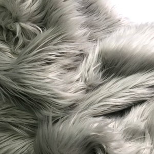 Bianna Quality BRIGHT FIRE RED 2 Long Pile Faux Fur Fabric, Shag