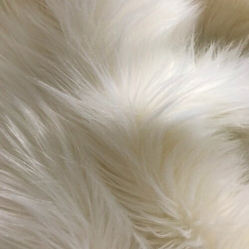 white faux fur craft