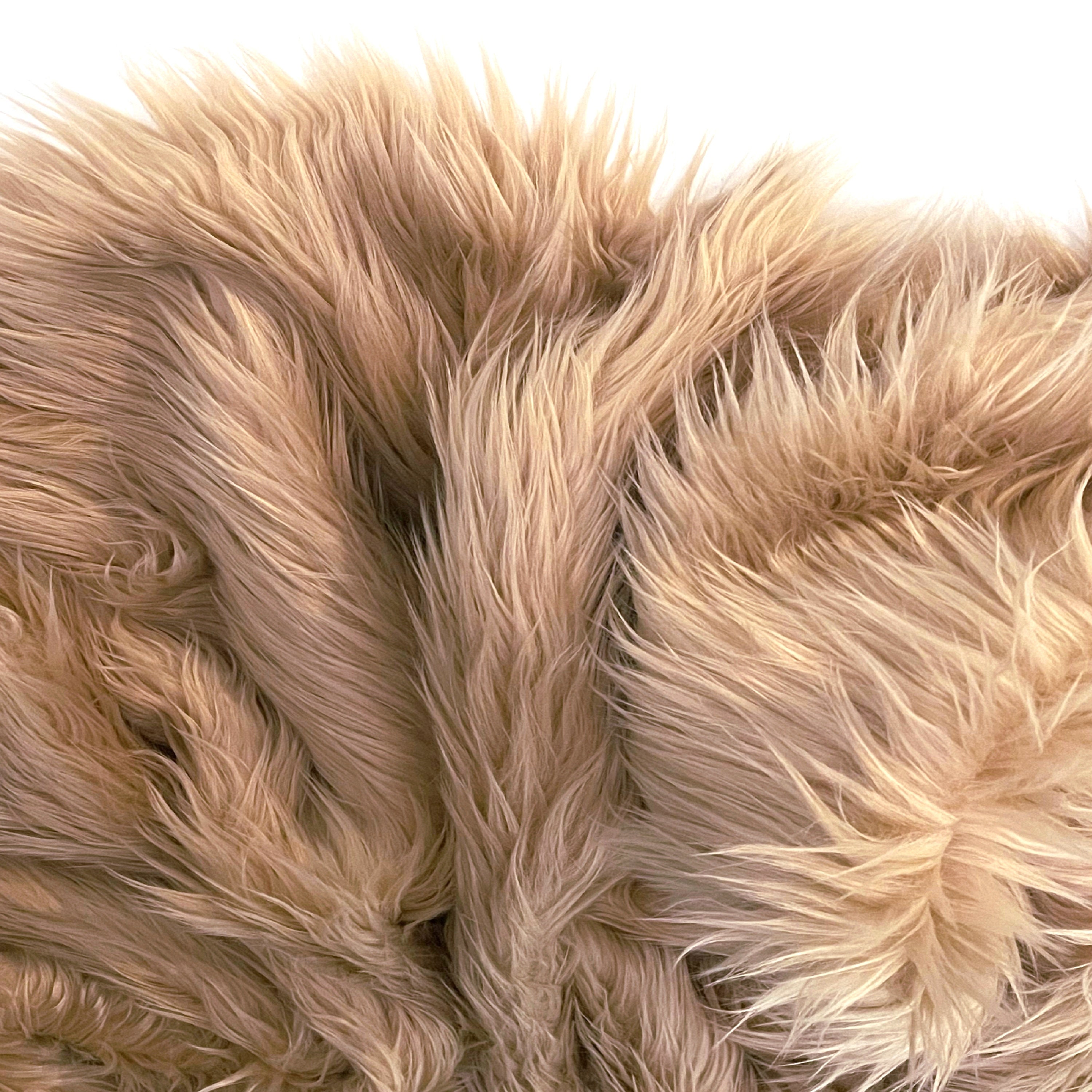 PEANUTBUTTER LIGHT Long Pile Faux Fur Shag - Etsy