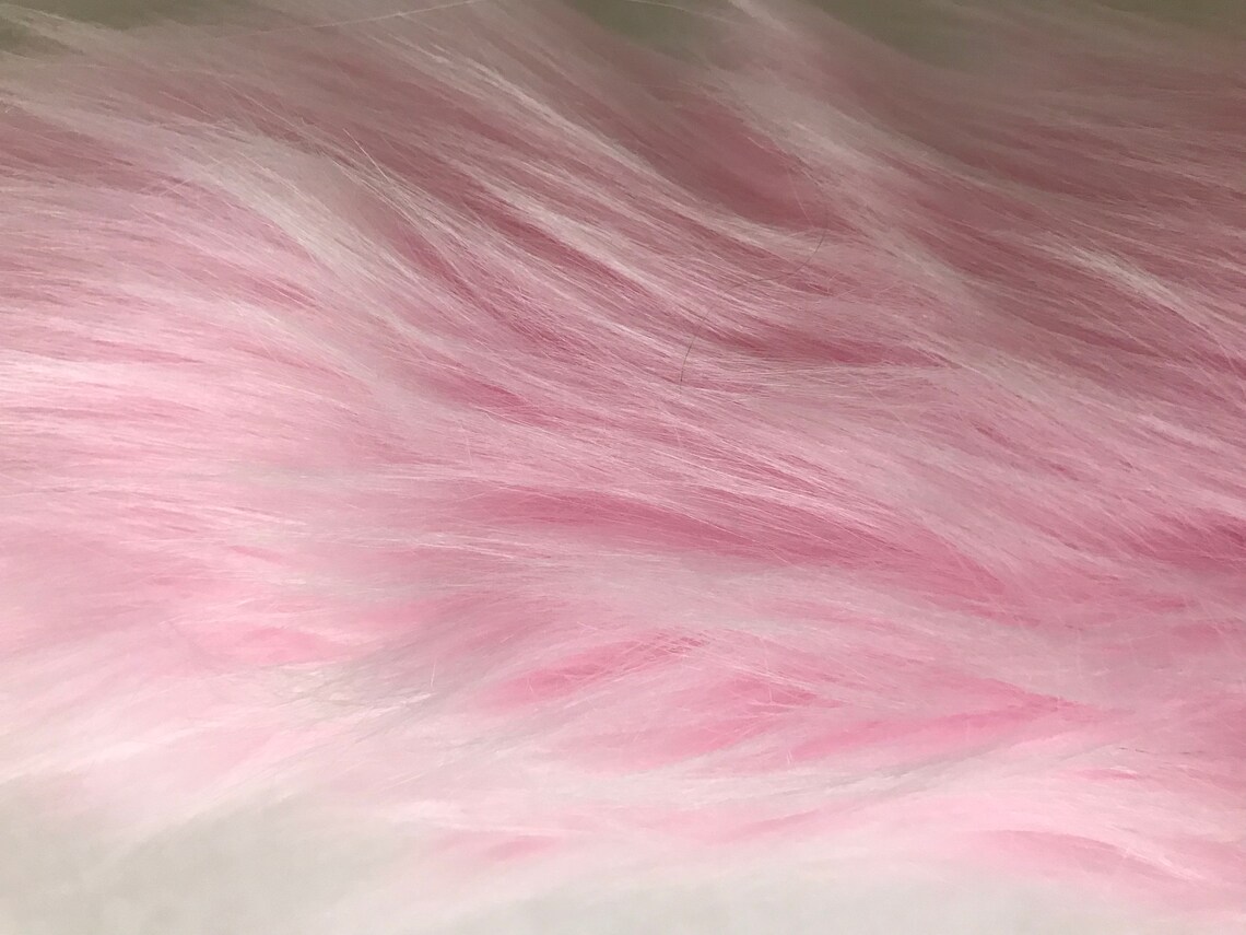 Baby Pink Faux Fur Animal Cosplay Tail, 20 Inches Long, Rave Halloween ...
