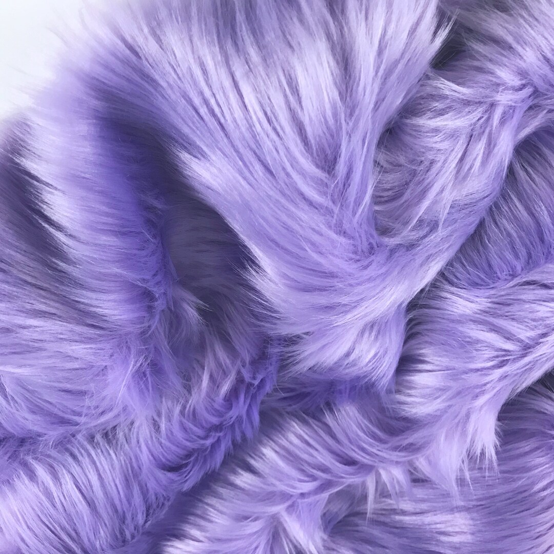 Bianna BUBBLEGUM PINK Long Pile Faux Fur Fabric High Quality 