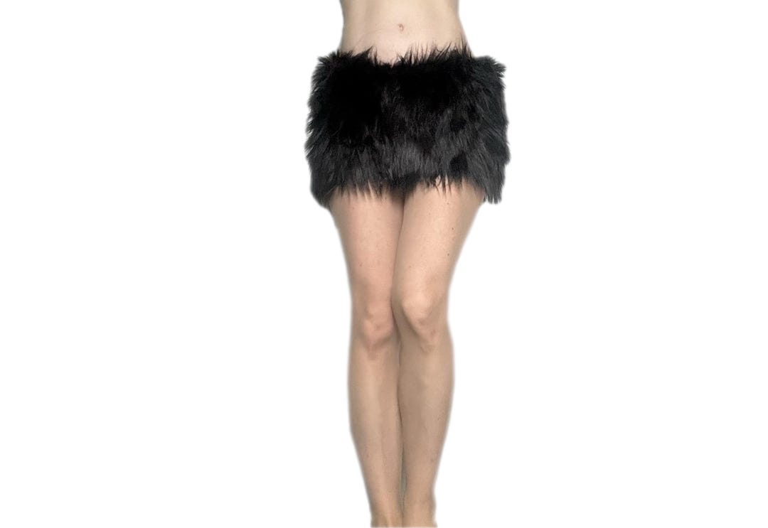 Elegant Sexy Lace Furry Mini Dress