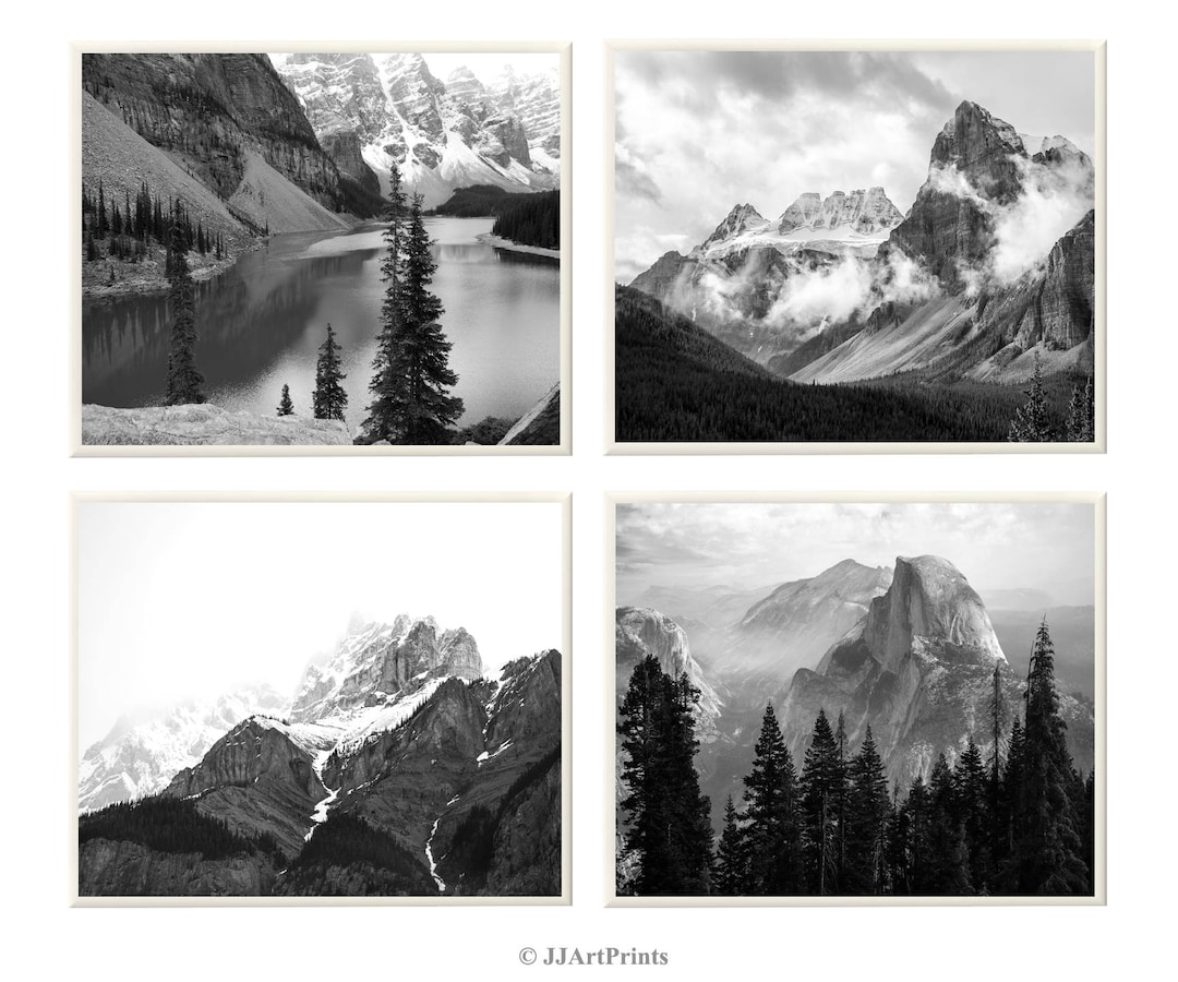 Mountains Photos Download, Printable Black and White Photos, Landscape ...