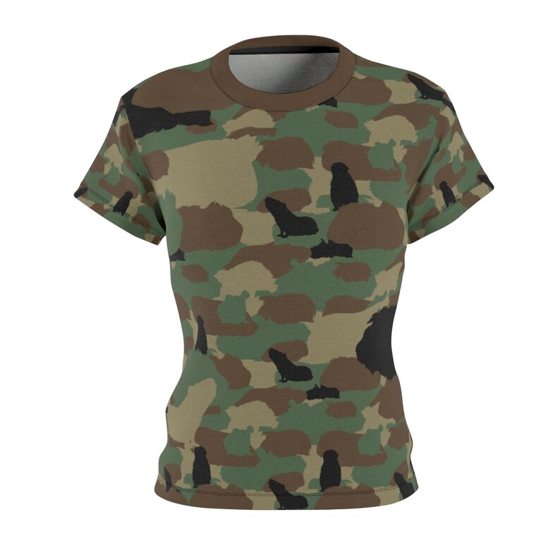 Women Guinea Pig Camouflage TShirt | Etsy