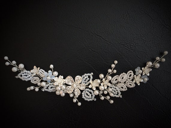 Wedding Bridal Headpiece Updo Hair Vine Bridal Hair Piece Etsy