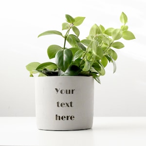 Pot de fleurs personnalisé gravé au laser | Cadeau personnalisé
