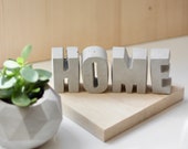 Concrete Letters for Personalized Gift Nursery Name Sign Wedding Decor Home sign