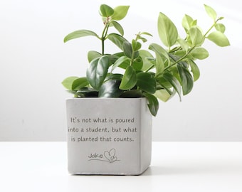 Teacher or Coach Appreciation Gift | Personalized Engraved Quote | Custom Thank You from Student