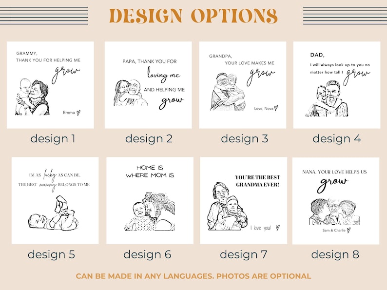 a series of hand drawn designs for a website
