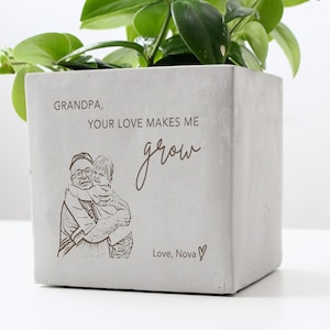 Cadeau photo personnalisé pour grands-parents | Gravure personnalisée Grand-mère Grand-père